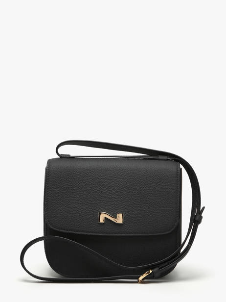 Sac Bandoulière Ulysse Cuir Nathan baume Noir odyssey 2