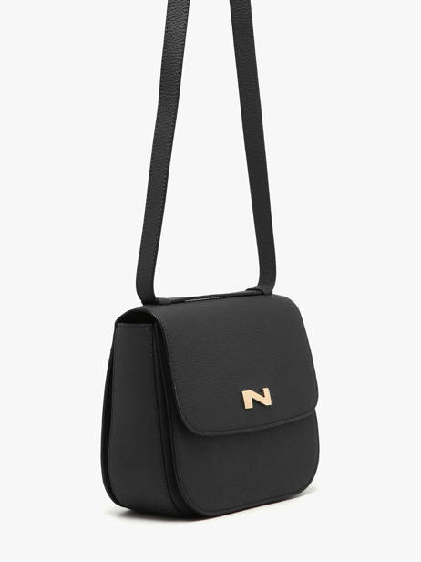 Sac Bandoulière Ulysse Cuir Nathan baume Noir odyssey 2 vue secondaire 2