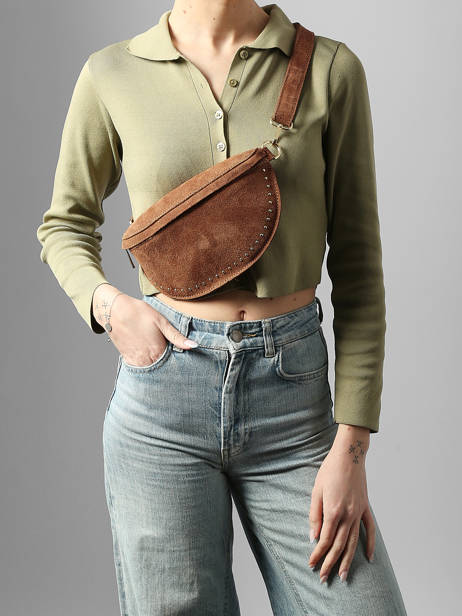 Belt Bag Leather Milano Brown velvet VE25111 other view 1