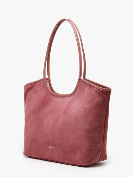 Suede Leather Milan Shoulder Bag Nat et nin Pink vintage MILAN other view 2