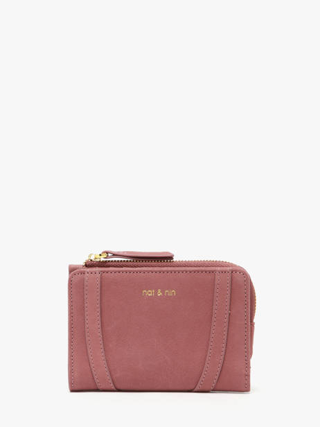 Wallet Leather Vintage Nat et nin Pink vintage ROZA