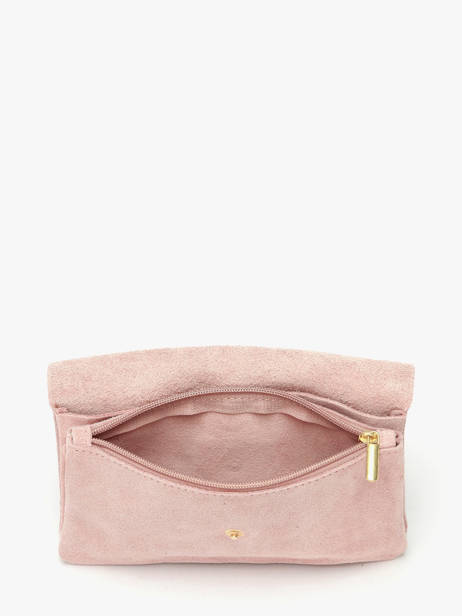 Leather Velvet Crossbody Bag Milano Pink velvet VE23067O other view 3