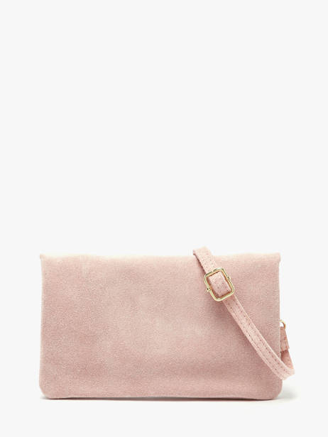 Leather Velvet Crossbody Bag Milano Pink velvet VE23067O other view 4