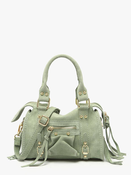 Crossbody Bag Velvet Leather Milano Green velvet VE24092O