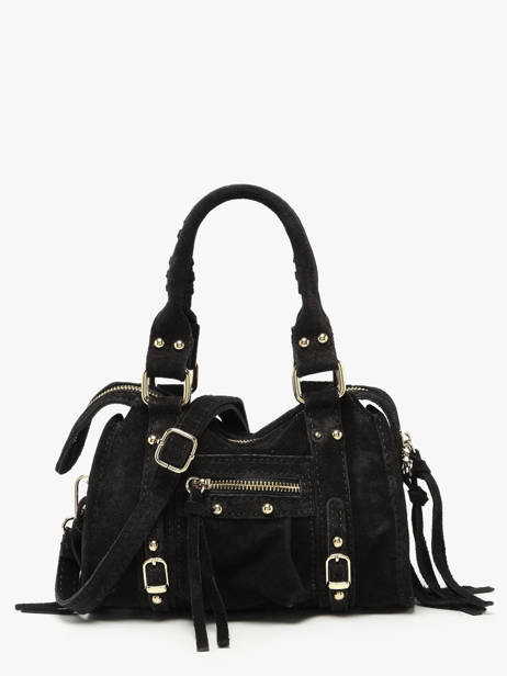 Crossbody Bag Velvet Leather Milano Black velvet VE24092O