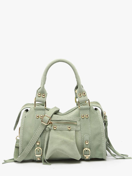 Crossbody Bag Velvet Leather Milano Green velvet VE24093O