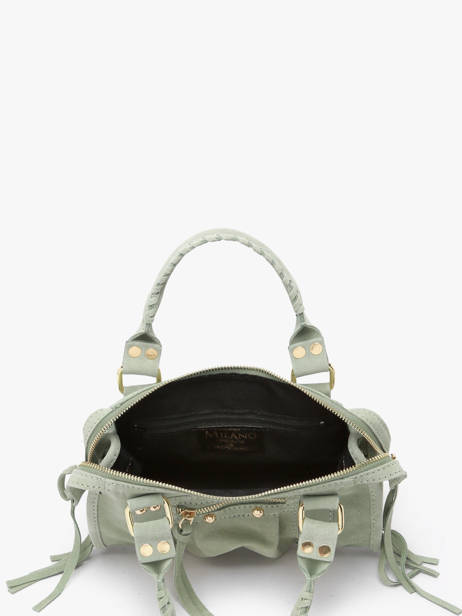 Crossbody Bag Velvet Leather Milano Green velvet VE24093O other view 3