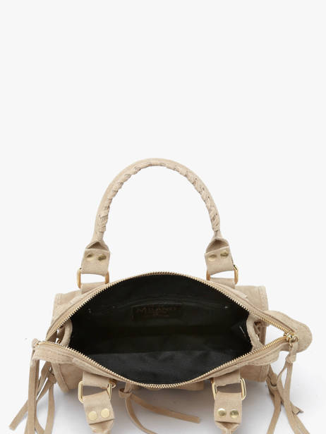 Crossbody Bag Velvet Leather Milano Beige velvet VE24093O other view 3