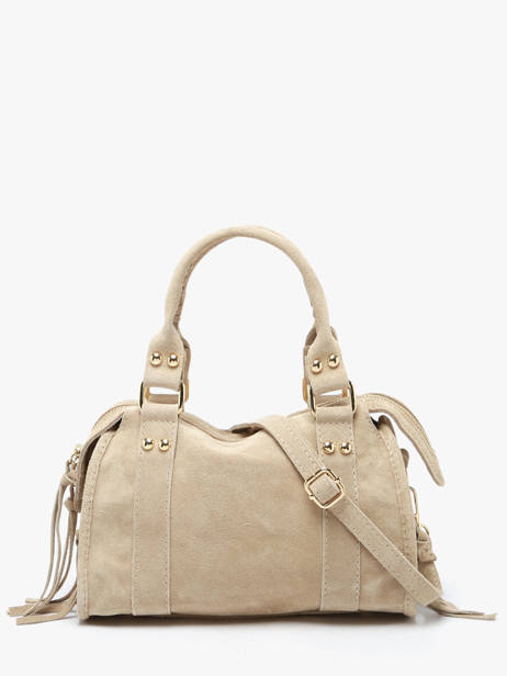 Crossbody Bag Velvet Leather Milano Beige velvet VE24093O other view 4
