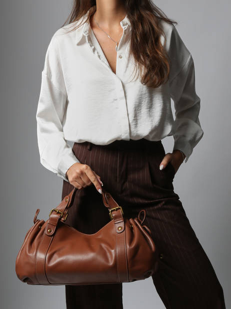 Sac Porté épaule Icone Cuir Gerard darel Marron icone DDS01410 vue secondaire 1
