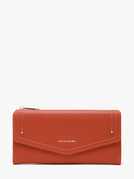 Wallet Saffiano David jones Orange saffiano P164
