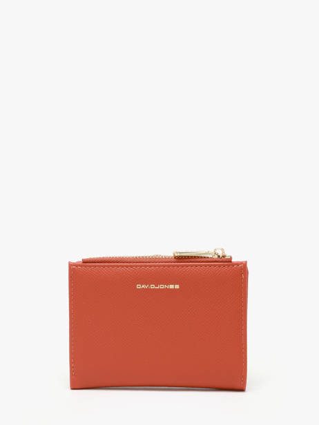 Portefeuille Saffiano David jones Orange saffiano P163 vue secondaire 2