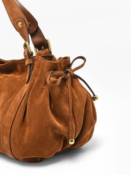 Sac Porté épaule Folk Cuir Gerard darel Marron folk DDS01407 vue secondaire 4