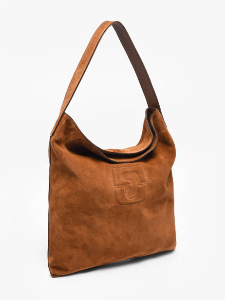 Sac Porté épaule Folk Lady Cuir Gerard darel Marron folk lady DDS72407 vue secondaire 2