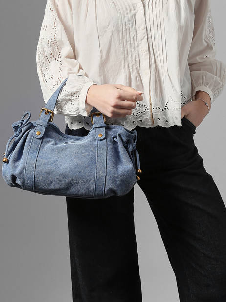 Sac Bandoulière Canvas Coton Gerard darel Bleu canvas D489 vue secondaire 1