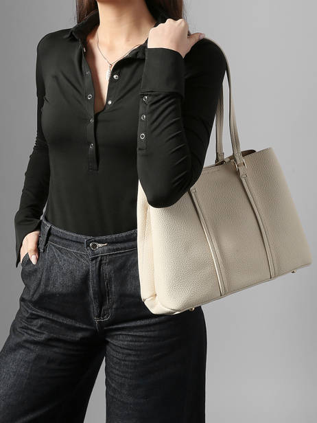 Shoulder Strap Satchel Grained Miniprix Beige grained A721 other view 1