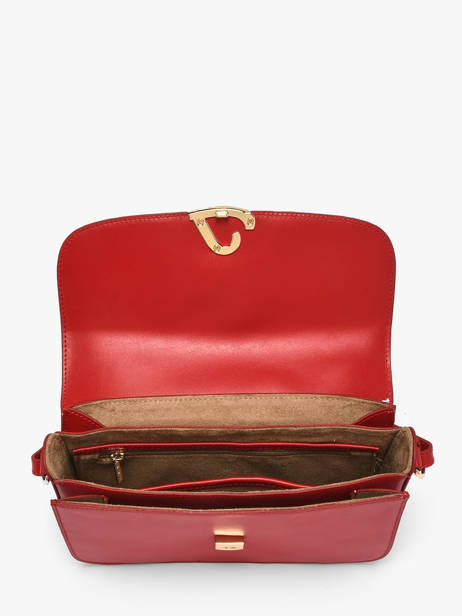 Sac Bandoulière Paris Philos Cuir Lancaster Rouge paris philos 82 vue secondaire 2