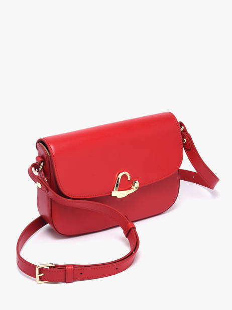 Sac Bandoulière Paris Philos Cuir Lancaster Rouge paris philos 81 vue secondaire 1