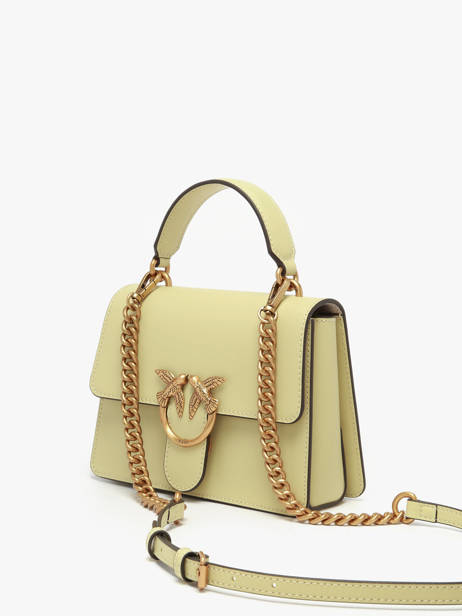 Sac Porté Main Love Bag Icon Cuir Pinko Vert love bag icon A0F1 vue secondaire 2