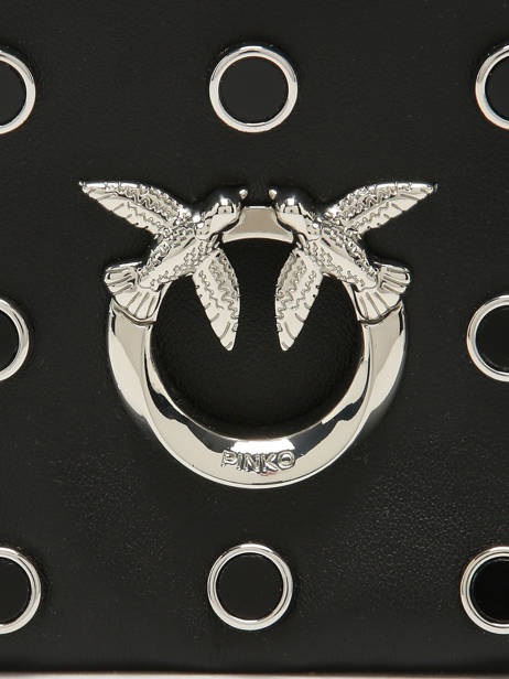 Sac Bandoulière Love Bag Soft Cuir Pinko Noir love bag soft 6023A39A vue secondaire 3