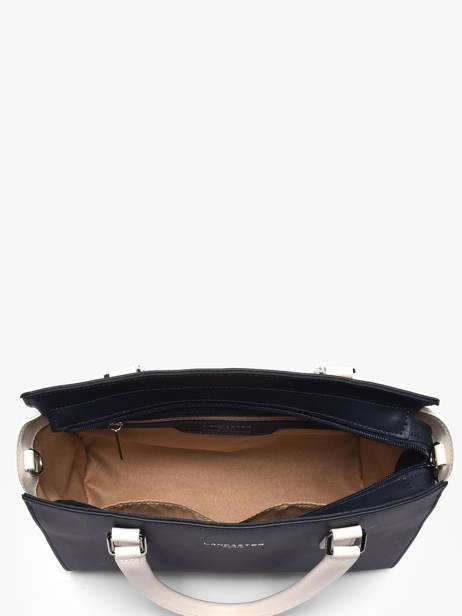 Sac Trapèze Smooth Cuir Lancaster Bleu smooth 3 vue secondaire 2