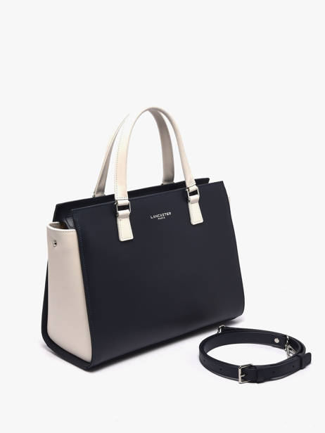 Sac Trapèze Smooth Cuir Lancaster Bleu smooth 4 vue secondaire 1