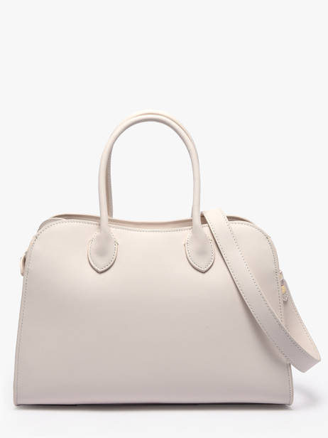 Sac Porté Main Donna Hopper Cuir Lancaster Blanc donna hopper 121 vue secondaire 3