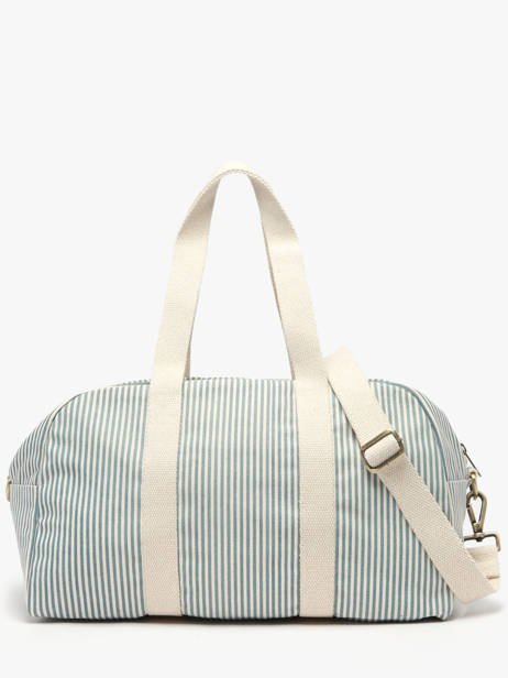 Sac Porté épaule Rayures Coton Hindbag Bleu rayures RA vue secondaire 3
