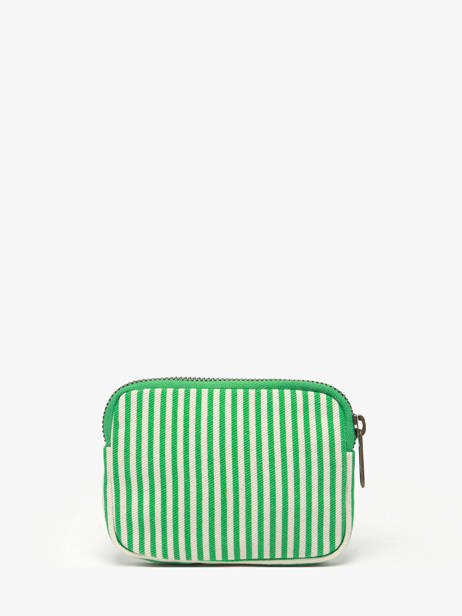 Porte-monnaie Hindbag Vert rayures RA vue secondaire 2