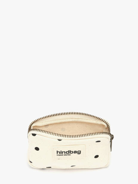 Porte-monnaie Hindbag Beige pois PO vue secondaire 1