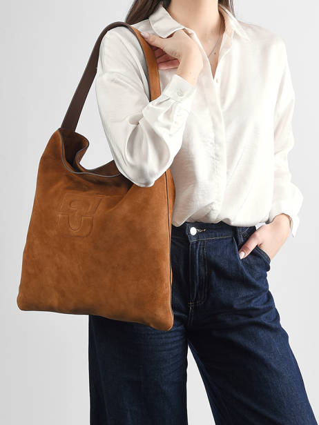 Sac Porté épaule Folk Lady Cuir Gerard darel Marron folk lady DDS72407 vue secondaire 1