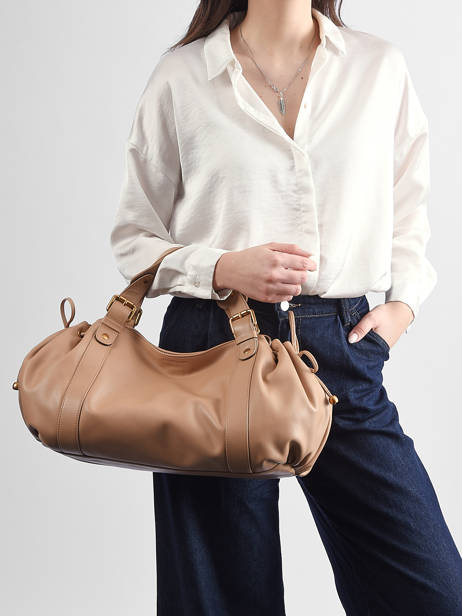 Sac 24h  Icone Cuir Gerard darel Beige icone DDS01410 vue secondaire 1