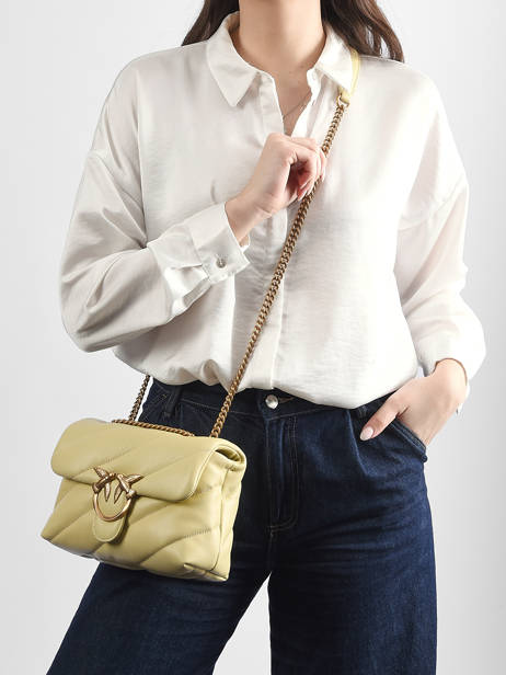 Sac Bandoulière Love Bag Puff  Pinko Vert love bag puff A0F2 vue secondaire 1
