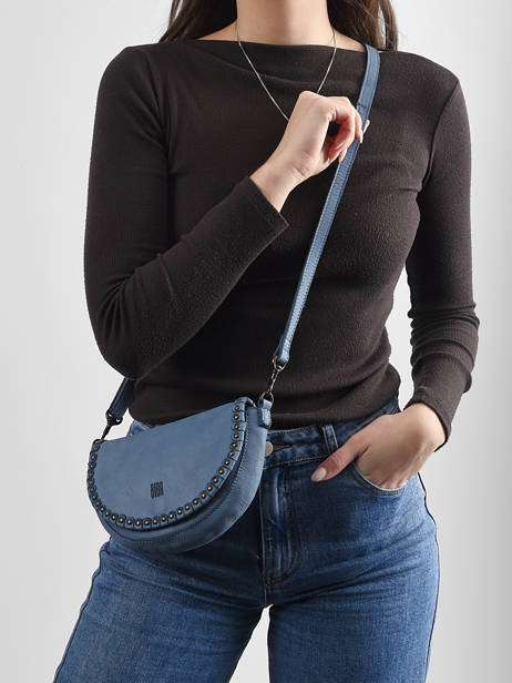 Sac Bandoulière Heritage Cuir Biba Bleu heritage YAM1L vue secondaire 1