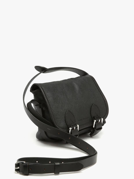 Sac Bandoulière Vintage Cuir Paul marius Noir vintage LOULOUS vue secondaire 1