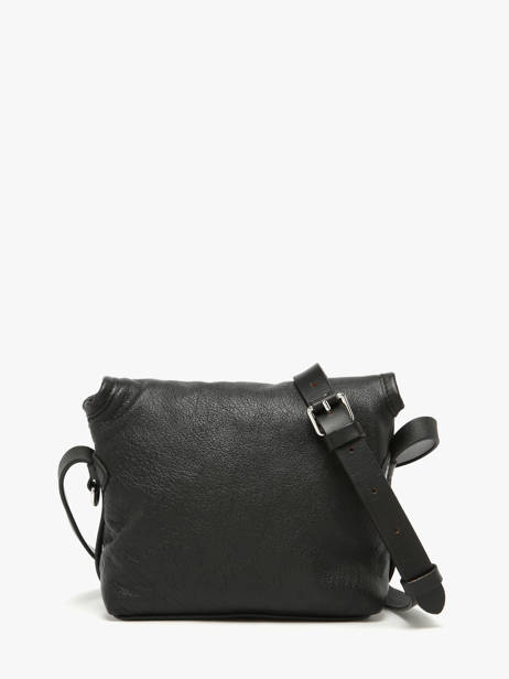 Sac Bandoulière Vintage Cuir Paul marius Noir vintage LOULOUS vue secondaire 3