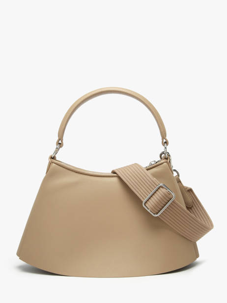 Sac Porté épaule Lenglen Cuir Lacoste Beige lenglen NU5011DP vue secondaire 4