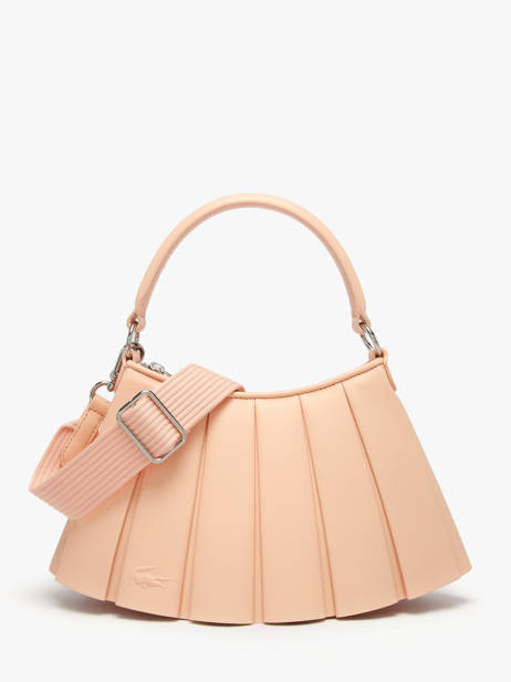 Shoulder Bag Lenglen Leather Lacoste Beige lenglen NU5011DP