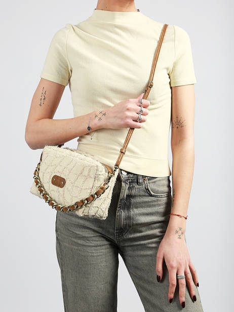 Belt Bag Gf2 Cotton Mila louise Brown gf2 23673GF2 other view 1