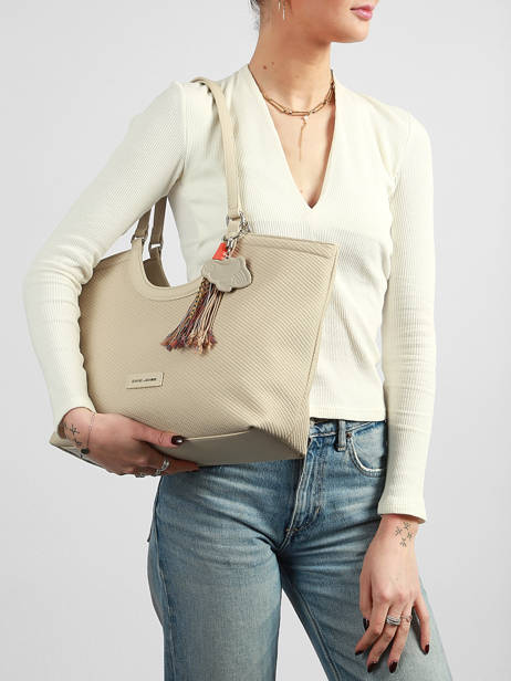 Shoulder Bag Grigri Polyurethane David jones Beige grigri CM8380 other view 1