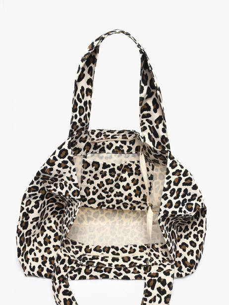 Shoulder Bag Leopard Cotton Miniprix White leopard L other view 1