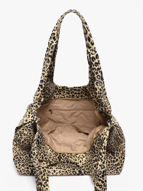 Shoulder Bag Leopard Cotton Miniprix Beige leopard L other view 1