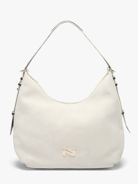 Sac Porté épaule Carrie En Cuir Daim Nathan baume Beige vogue 1