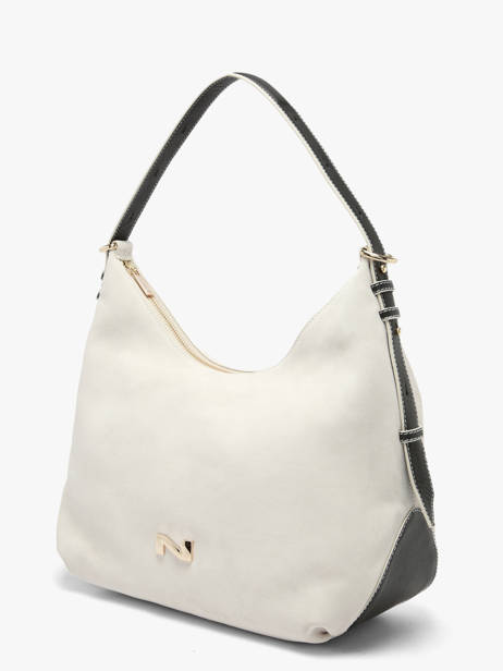 Sac Porté épaule Carrie En Cuir Daim Nathan baume Beige vogue 1 vue secondaire 2