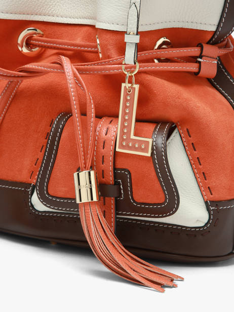 Sac Porté Main Premier Flirt Cuir Lancel Orange premier flirt A13372 vue secondaire 3