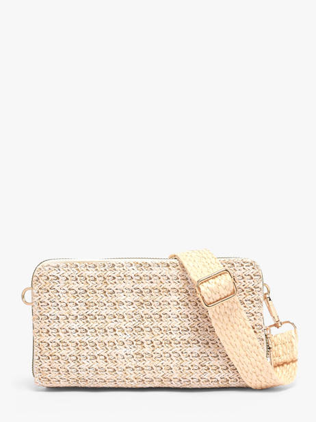 Ccrossbody Wallet Miniprix Beige raphia 1460 other view 3