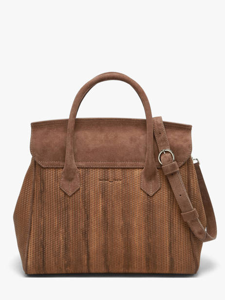 Textured Leather Clara Satchel Nathan baume Brown nathan 2TX other view 4