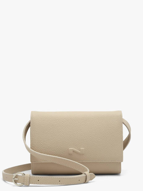 Sac Bandoulière Thelma Cuir Nathan baume Beige n city 12