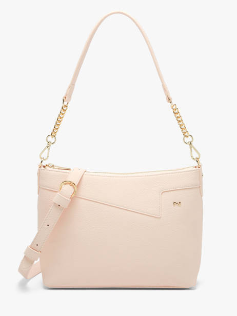 Sac Bandoulière Grenada Cuir Nathan baume Rose nathan 56