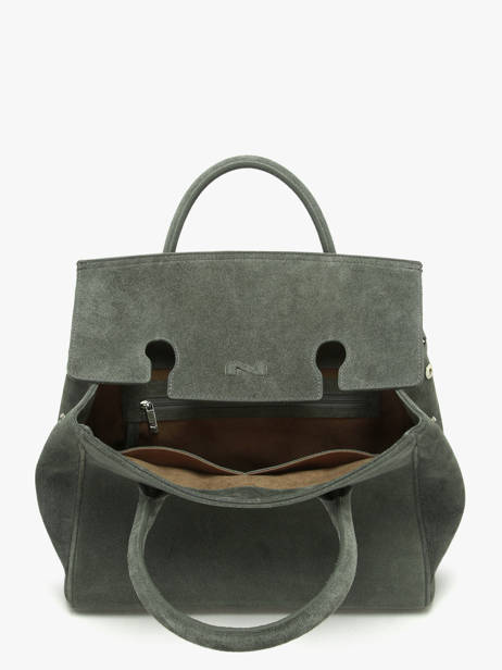 Suede Leather Clara Handbag Nathan baume Green nathan 2S other view 3